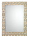 Jamie Young Rorschach Mirror, Gray And Cream Lacquer