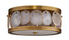 Jamie Young Upsala Agatge Flush Mount Ceiling Light, Small