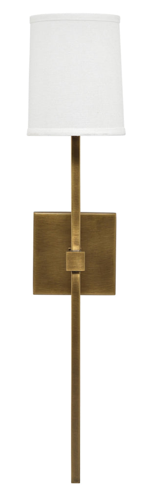 Jamie Young Minerva Antique Brass / White Wall Sconces