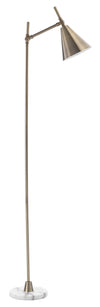 Decoratorsbest Kennedy Iron Floor Lamp, Brass