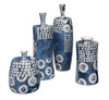 Decoratorsbest Block Print Ceramic Vases (Set Of 4)