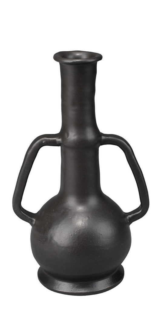 Jamie Young Horton Handled Vase Black Accents