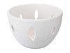 Decoratorsbest White Lacerated Bowl