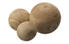 Decoratorsbest Malibu Wood Spheres (Set Of 3)