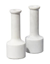 Decoratorsbest Trumpet Marble Candlesticks (Set Of 2)