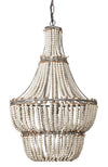 Decoratorsbest Blanca Wood Beaded 1-Light Chandelier