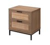 Decoratorsbest Reed 2 Drawer Side Table