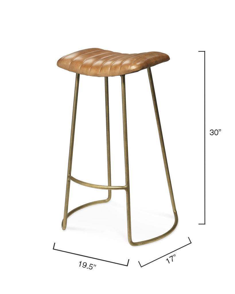 Jamie Young Luke Bar Stool Brown Furniture