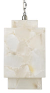 Jamie Young Borealis Alabaster Cube 1-Light Pendant