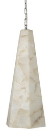 Jamie Young Borealis Alabaster Tall Hexagon 1-Light Pendant