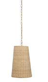 Decoratorsbest Candid Rattan 1-Light Pendant, Natural