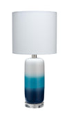 Decoratorsbest Haze Ceramic Table Lamp, Blue