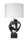 Decoratorsbest Intertwined Table Lamp, Black