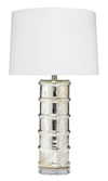 Decoratorsbest Irene Glass Table Lamp, Silver