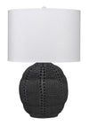 Decoratorsbest Lunar Polyresin Table Lamp, Black