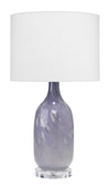 Decoratorsbest Maya Glass Table Lamp, Lavender