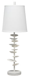 Decoratorsbest Petals Gesso Table Lamp