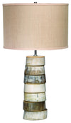 Jamie Young Stacked Horn Table Lamp, Brown