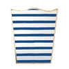 Dana Gibson Navy Stripe Wastebasket