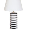 Dana Gibson Black Penstripe Lamp