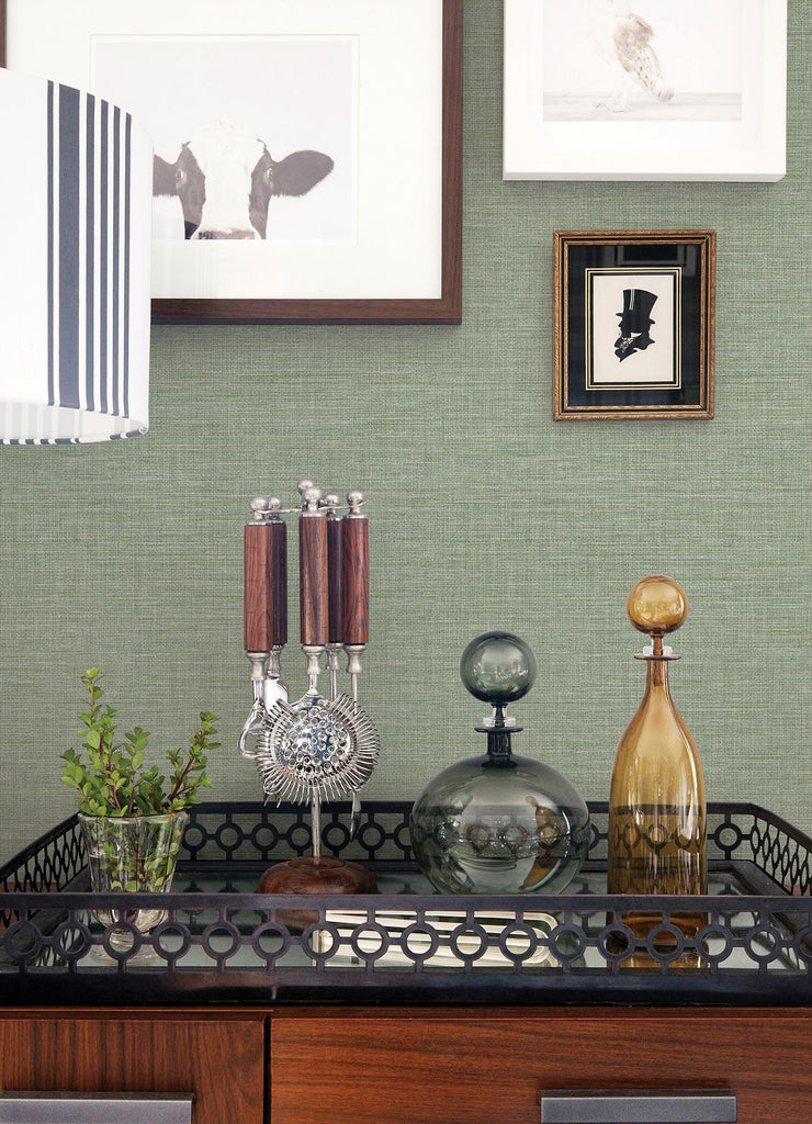 A-Street Prints Exhale Texture Light Green Wallpaper