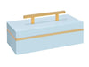 Couture High Gloss Light Blue And Gold Leaf Blair Boxes - Light Blue (Single)