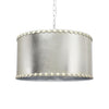 Couture Silver 3 Light Pendant Lamp - Silver