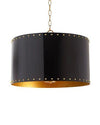 Couture Onyx 3 Light Pendant - Black And Gold