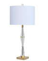 Couture Clear Optic Crystal And Brass Hiele Table Lamp