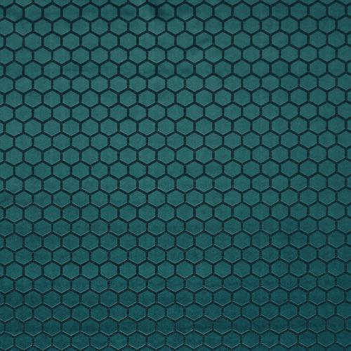 Clarke & Clarke Hexa Peacock Fabric