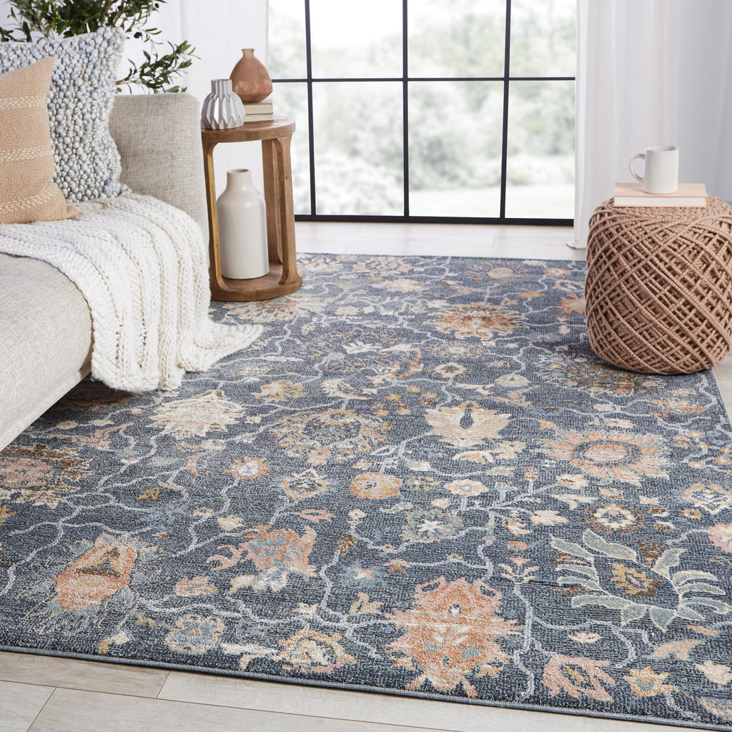 Vibe By Jaipur Living Feyre Oriental Dark Blue/ Tan Area Rug (8'X10')