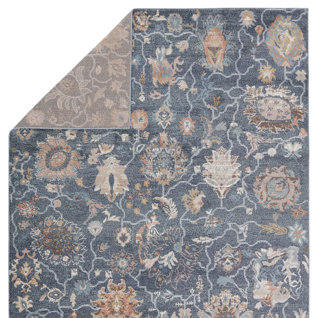 Vibe By Jaipur Living Feyre Oriental Dark Blue/ Tan Area Rug (5'3"X8')