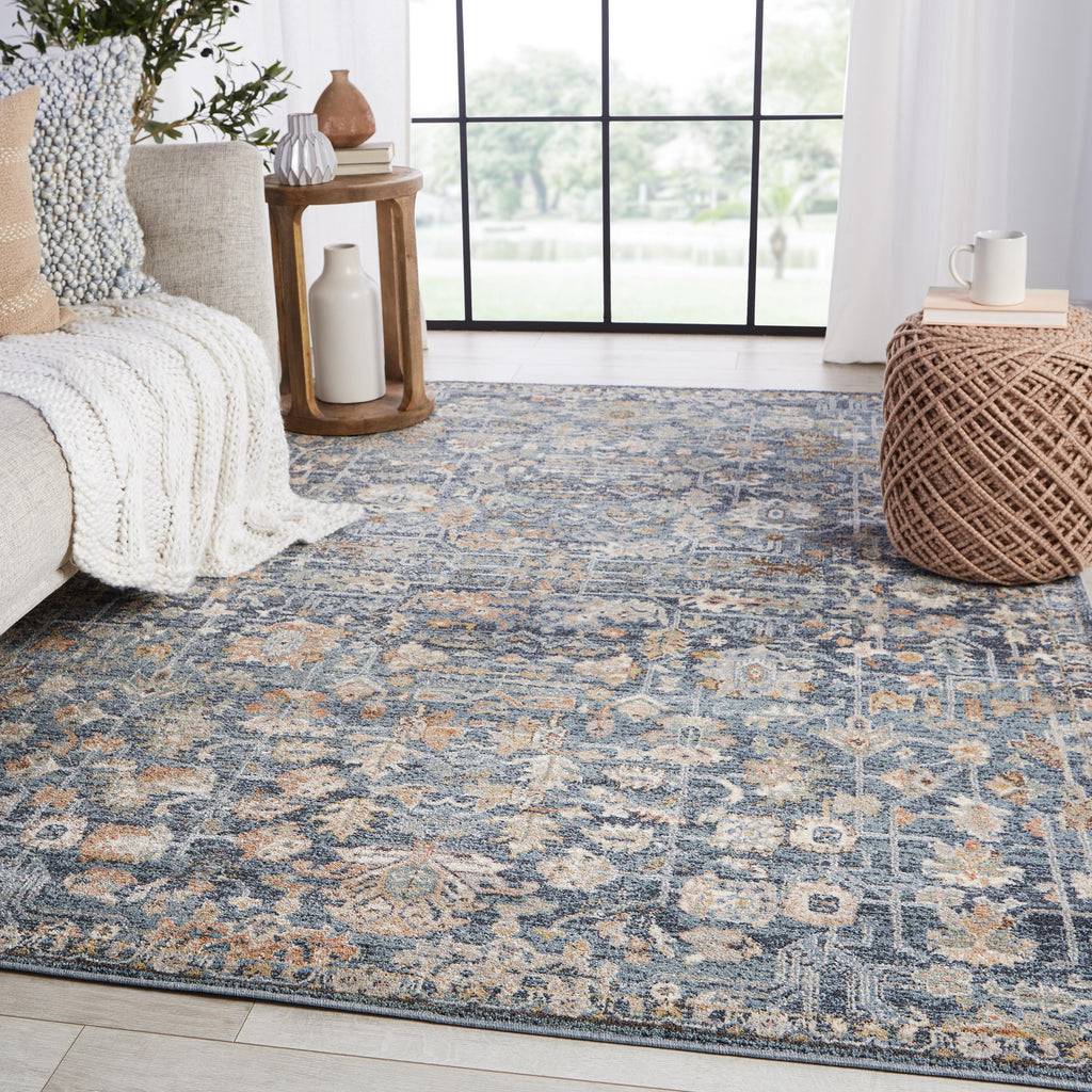 Vibe By Jaipur Living Mariette Oriental Blue/ Tan Area Rug (5'3"X8')