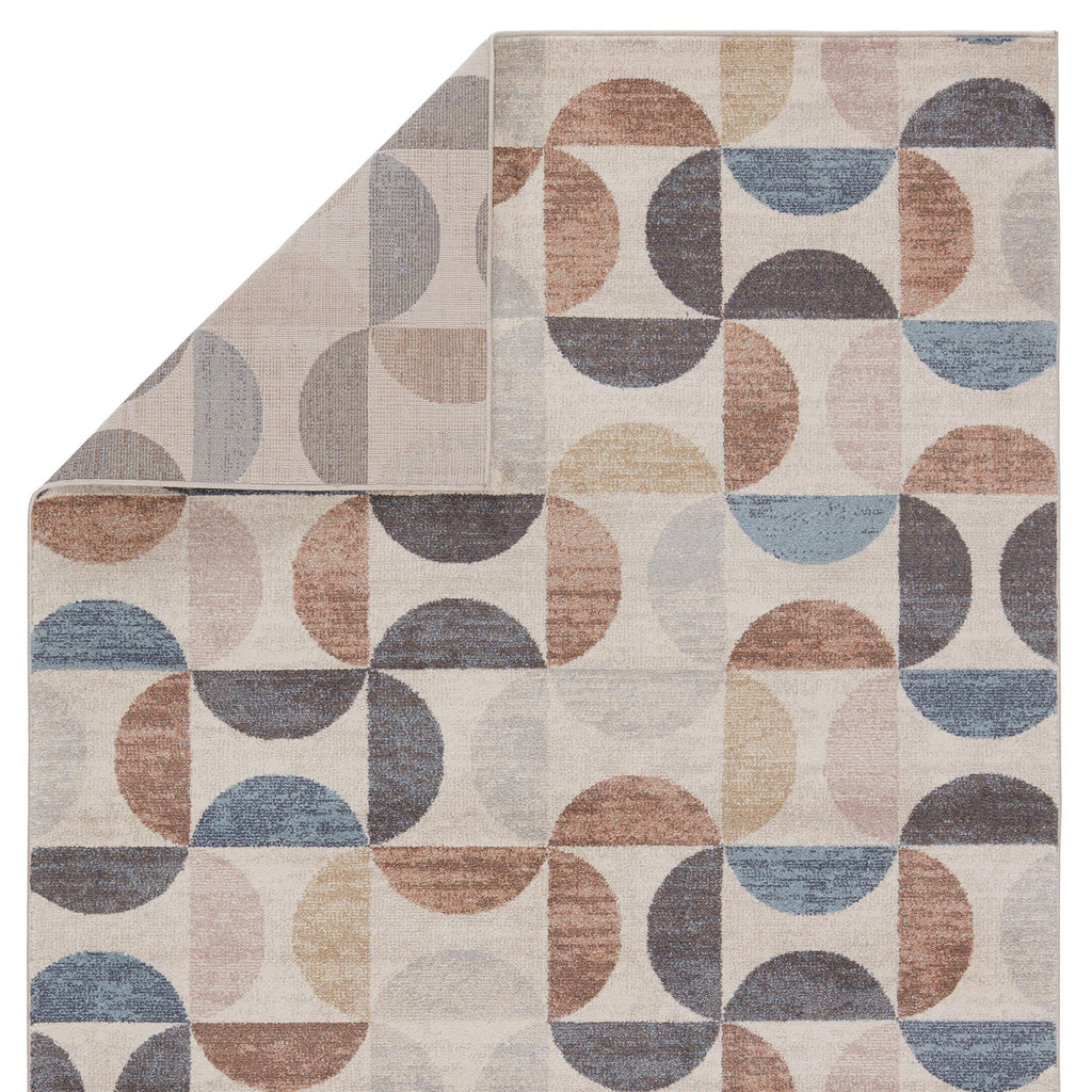 Vibe By Jaipur Living Marcelo Geometric Cream/ Multicolor Area Rug (6'7"X9'6")