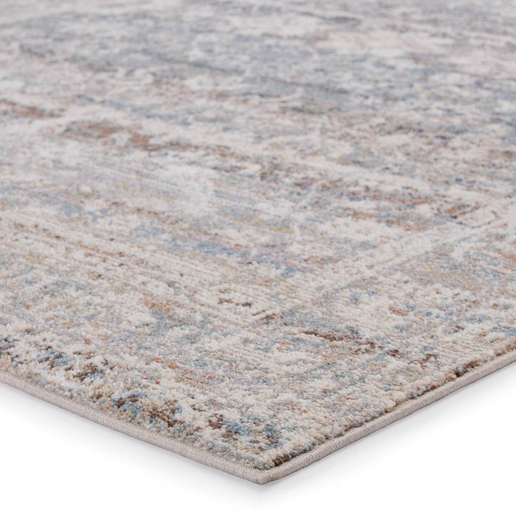 Vibe By Jaipur Living Rosella Oriental Light Gray/ Light Blue Area Rug (5'3"X8')