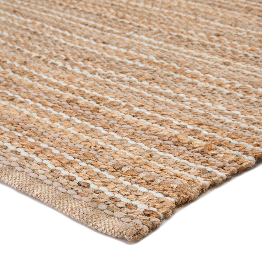 Jaipur Living Cornwall Natural Striped Beige/ Blue Area Rug (5'X8')