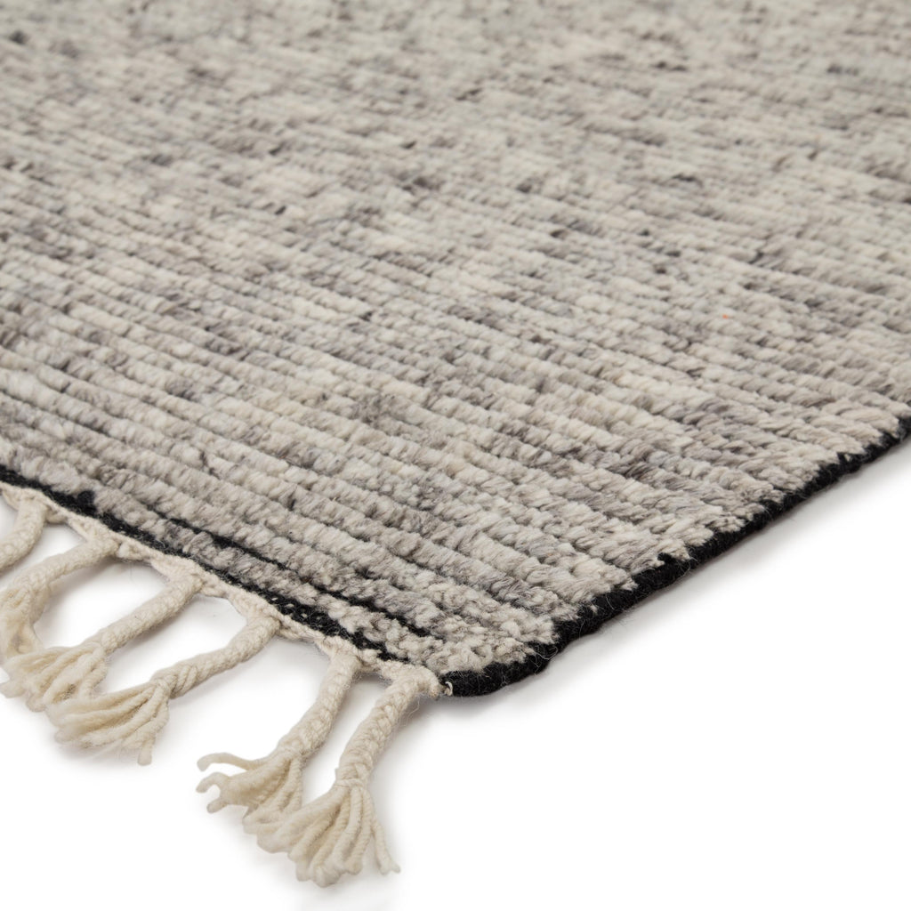 Jaipur Living Alpine Hand-Knotted Striped White/ Gray Runner Rug (3'X12')