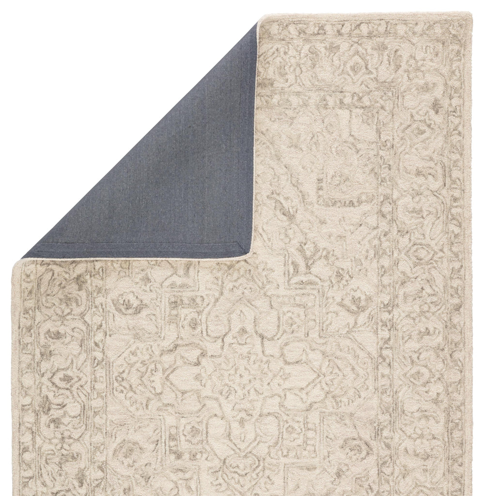 Jaipur Living Lena Handmade Medallion Light Gray/ Cream Area Rug (5'X8')