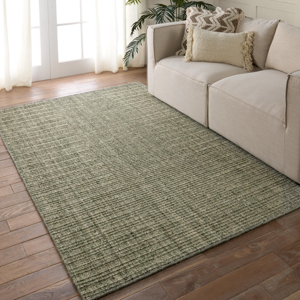 Jaipur Living Vidalia Handmade Solid Green Area Rug (9'X12')