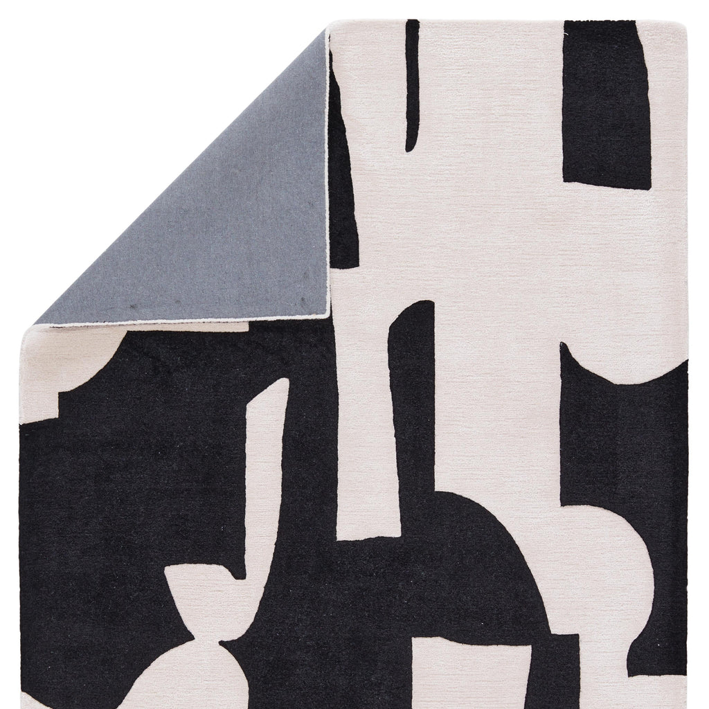 Jaipur Living Noverre Handmade Abstract Black/ Cream Area Rug (10'X14')