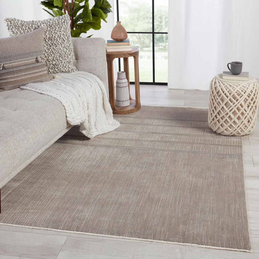 Jaipur Living Ewan Abstract Taupe/ Gray Area Rug (5'X7'6")