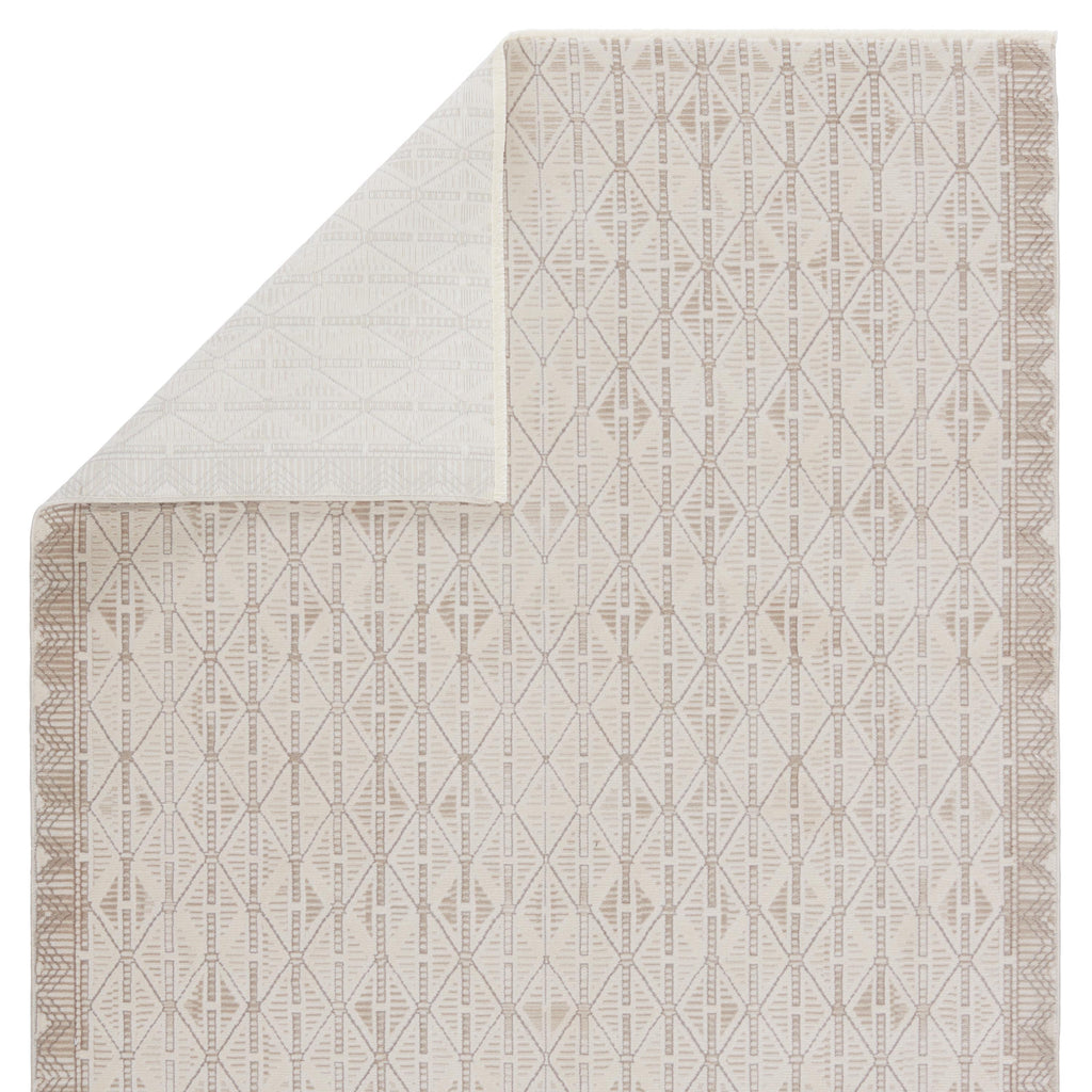 Jaipur Living Ozias Trellis Cream/ Light Brown Area Rug (9'6"X12'6")