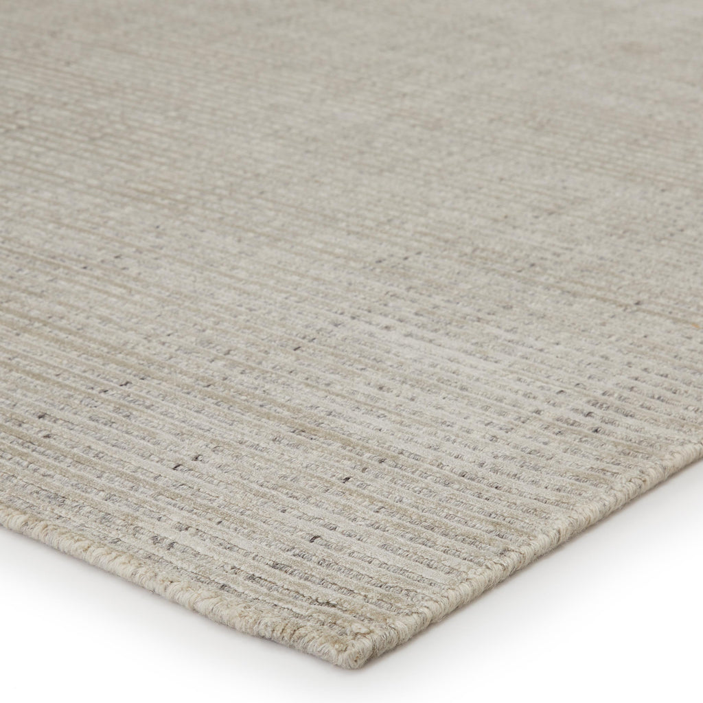 Jaipur Living Basis Handmade Solid Ivory/ Gray Area Rug (12'X15')