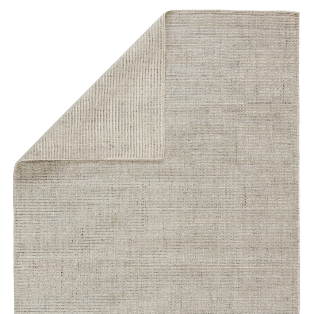 Jaipur Living Basis Handmade Solid Ivory/ Gray Area Rug (12'X15')