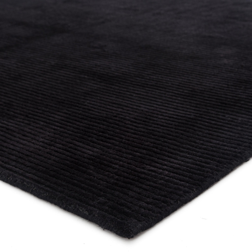 Jaipur Living Basis Handmade Solid Black Area Rug (8'X10')