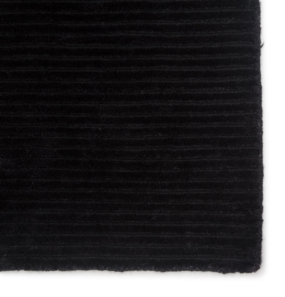 Jaipur Living Basis Handmade Solid Black Runner Rug (2'6"X8')