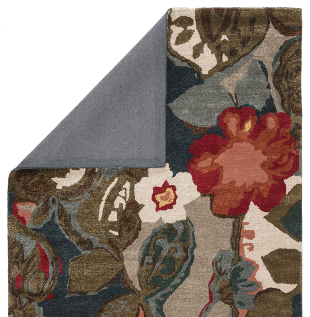 Jaipur Living Petal Pusher Handmade Floral Multicolor/ Gray Area Rug (8'X10')