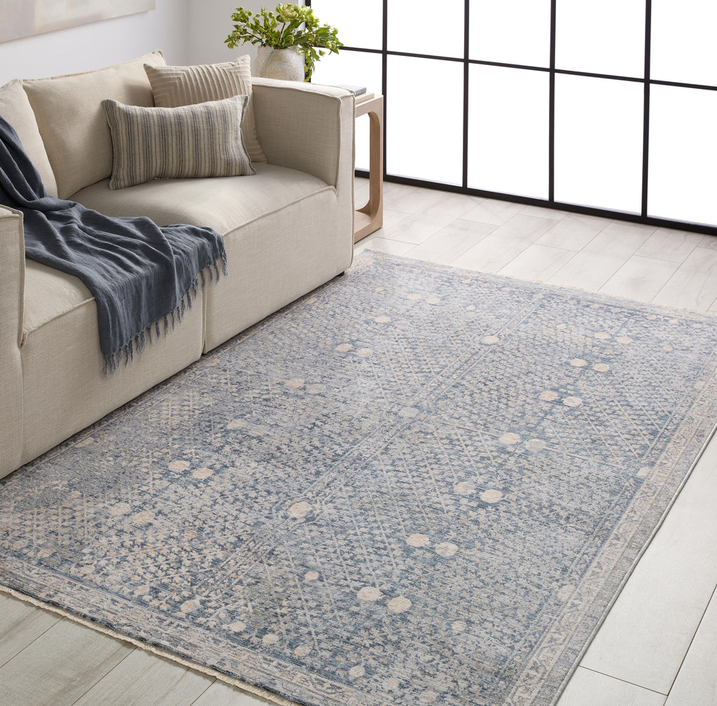 Jaipur Living Larkin Floral Blue/ Light Gray Area Rug (4'X6')