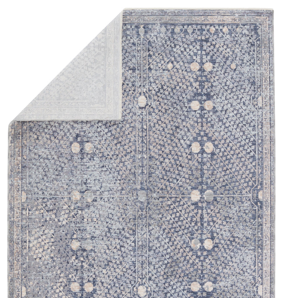 Jaipur Living Larkin Floral Blue/ Light Gray Runner Rug (3'X10')