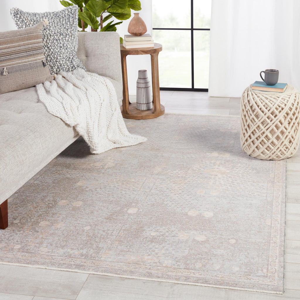 Jaipur Living Larkin Floral Beige/ Gray Runner Rug (3'X10')